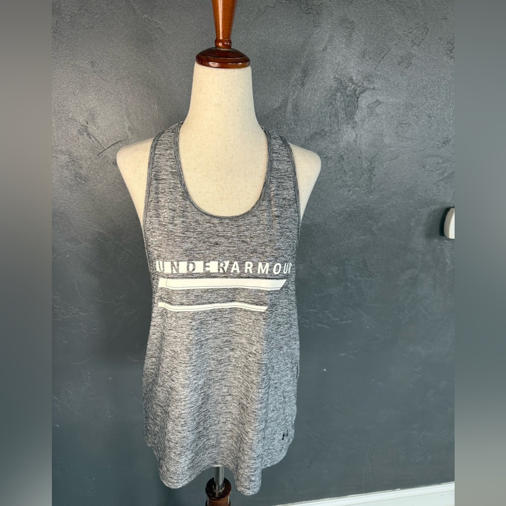 Under Armour Heather Gray Women's Logo Racerback Tank